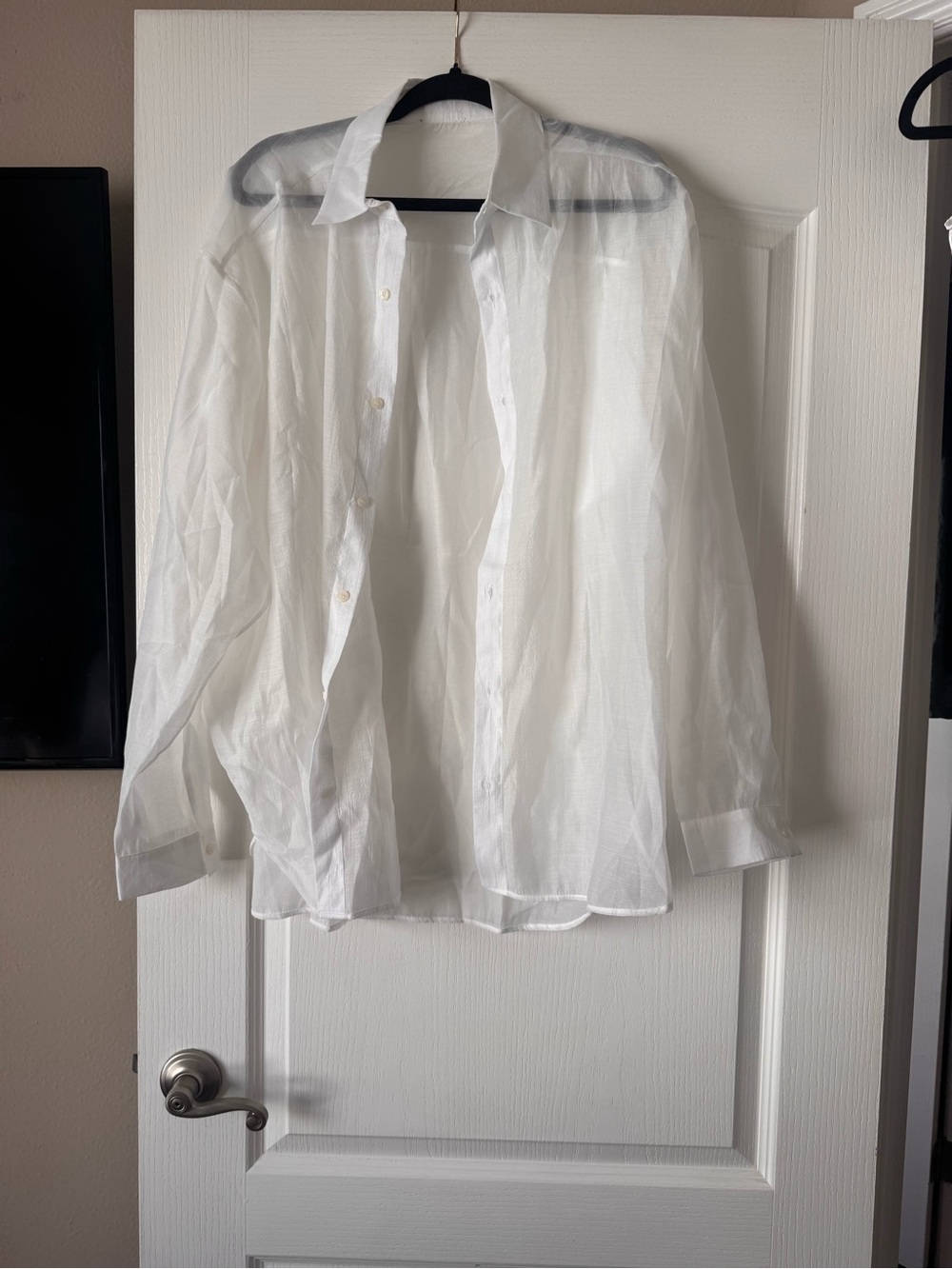 Men's White Button-Down Shirt - Classic Dress Shirt